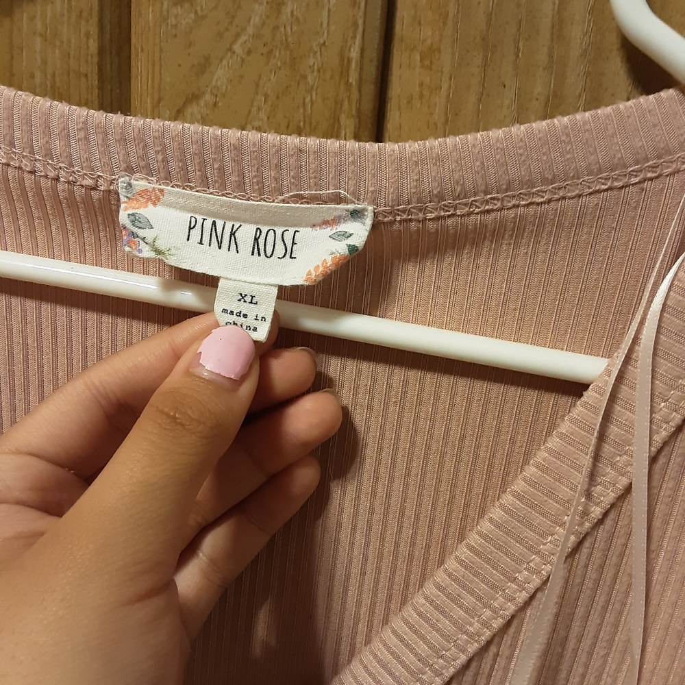 Pink button up - Picture 3 of 3